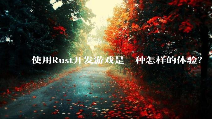 使用Rust开发游戏是一种怎样的体验？
