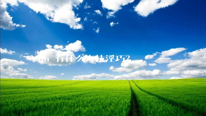 Vim 有什么奇技淫巧？